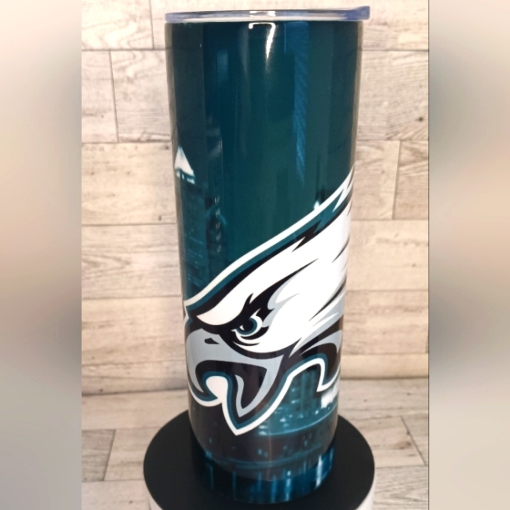 Philadelphia Eagles 20oz stainless steel handmade tumbler